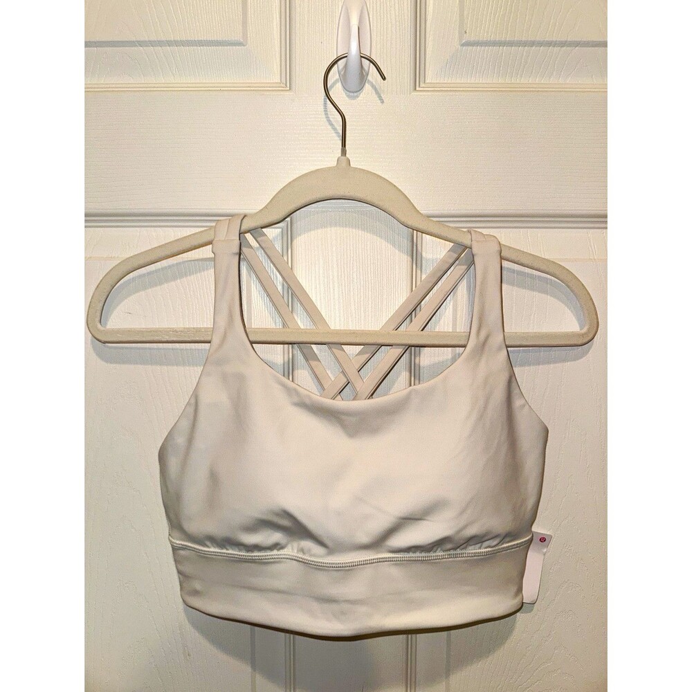 Lululemon NWT Energy Longline Wireless Sports Bra Bone Color Size M/8